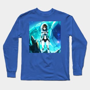 Anime Girl on an Ice Planet Long Sleeve T-Shirt